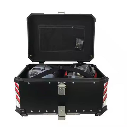 100L Aluminum Motorcycle Top Box Storage at KingsMotorcycleFairings.com