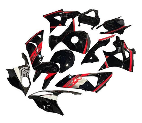 BMW S1000RR Fairings (2009-2014) Black, Red, Gray at KingsMotorcycleFairings.com