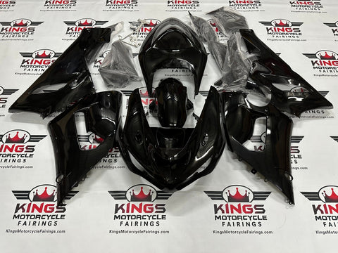 Black Kawasaki Ninja ZX6R 636 Fairings (2005-2006) at KingsMotorcycleFairings.com
