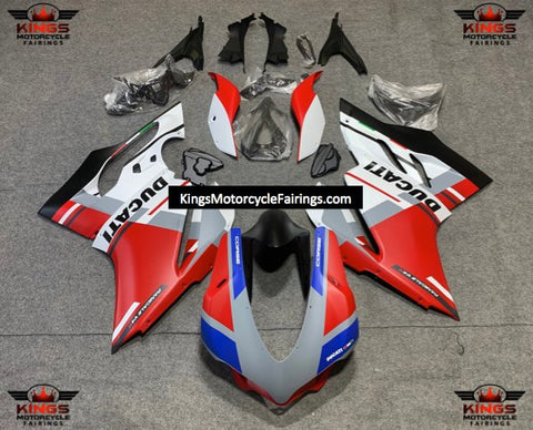 Ducati 959 Panigale Fairings (2015-2020) Matte Red, Gray, White, Blue, Black at KingsMotorcycleFairings.com