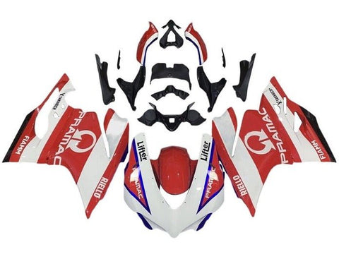 Ducati 959 Panigale Fairings (2015-2020) Red, White, Pramac at KingsMotorcycleFairings.com