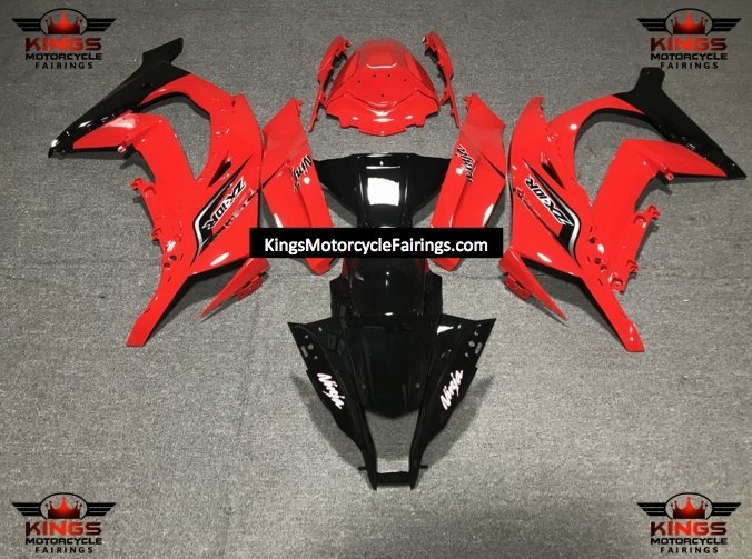 Kawasaki Ninja ZX10R Fairings (2011-2015) Black & Red