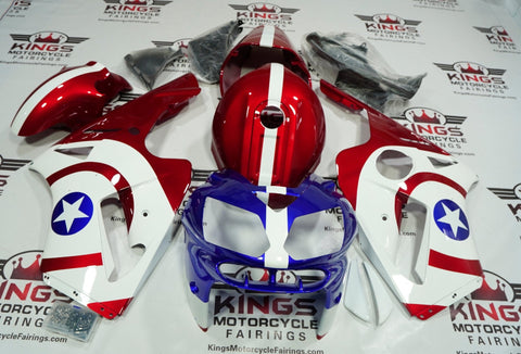Fairings for Kawasaki Ninja ZX12R (2002-2006) Red, White & Blue Captain America at KingsMotorcycleFairings.com