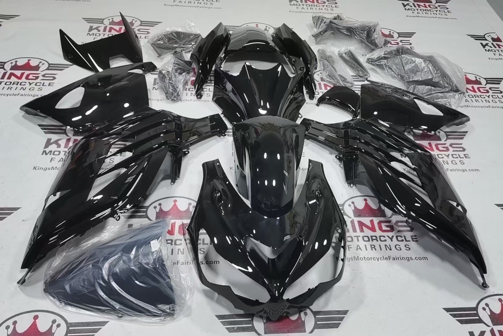 Kawasaki Ninja ZX14R (2012-2024) All Black Fairings | Kings