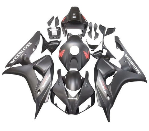 Honda CBR1000RR Fairings (2006-2007) Matte Black, Red, White at KingsMotorcycleFairings.com