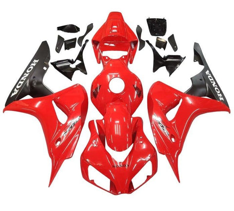 Honda CBR1000RR Fairings (2006-2007) Red, Matte Black, White at KingsMotorcycleFairings.com