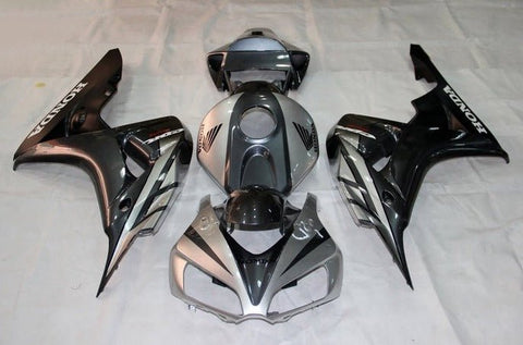Honda CBR1000RR Fairings (2006-2007) Silver, Dark Gray, Black at KingsMotorcycleFairings.com