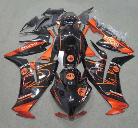 Honda CBR1000RR Fairings (2012-2016) Black, Candy Orange Bacardi at KingsMotorcycleFairings.com