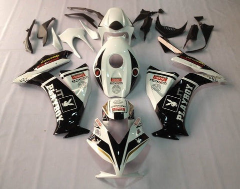 Honda CBR1000RR Fairings (2012-2016) Black, White, Playboy at KingsMotorcycleFairings.com