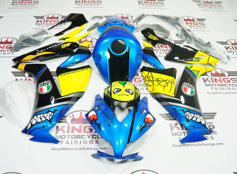 Honda CBR1000RR Fairings (2012-2016) Blue Rossi Shark Teeth at KingsMotorcycleFairings.com
