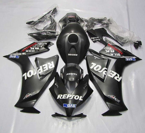 Honda CBR1000RR Fairings (2012-2016) Matte Black, Repsol, Gas at KingsMotorcycleFairings.com