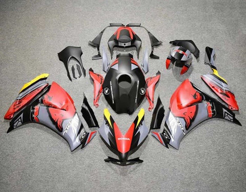 Honda CBR1000RR Fairings (2012-2016) Matte Gray, Black, Red, Bull at KingsMotorcycleFairings.com