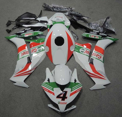 Honda CBR1000RR Fairings (2012-2016) White, Red, Green, Castrol at KingsMotorcycleFairings.com