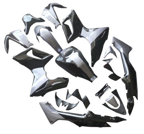 Honda CBR125R Fairings (2002-2006) Black, Gray at KingsMotorcycleFairings.com