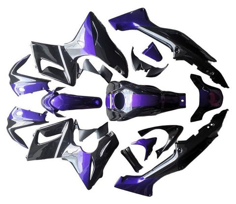Honda CBR125R Fairings (2002-2006) Purple, Black at KingsMotorcycleFairings.com