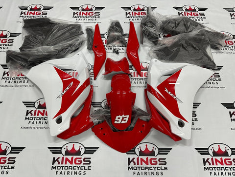 Honda CBR125R Fairings (2011-2016) Red, White, Black at KingsMotorcycleFairings.com