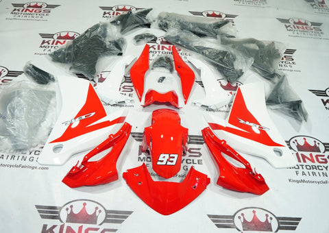 Honda CBR125R Fairings (2011-2016) Red, White from KingsMotorcycleFairings.com
