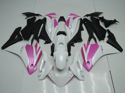 Honda CBR125R Fairings (2011-2016) White, Pink at KingsMotorcycleFairings.com