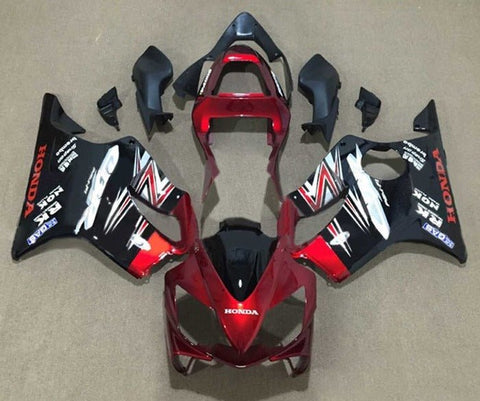 Honda CBR600 F4i Fairings (2001-2003) Candy Red, Black at KingsMotorcycleFairings.com