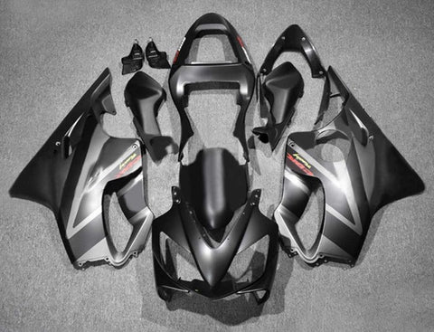 Honda CBR600 F4i Fairings (2001-2003) Matte Black, Gray at KingsMotorcycleFairings.com
