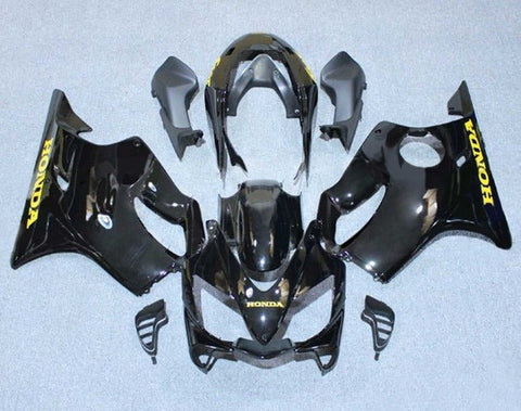 Honda CBR600F4i Fairings (2004-2007) Black, Gold at KingsMotorcycleFairings.com