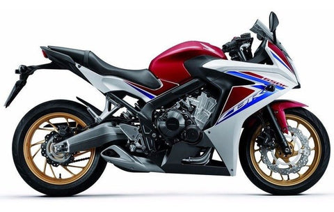 Honda CBR650F Fairings (2017-2018) White, Red, Blue at KingsMotorcycleFairings.com