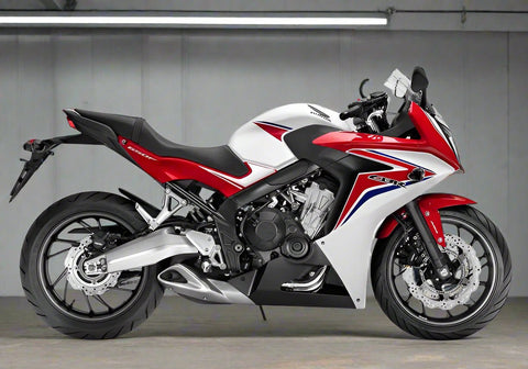 Honda CBR 650F Fairings (2017-2018) Red, White, Blue at KingsMotorcycleFairings.com