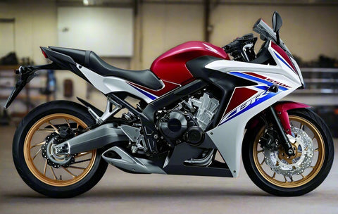 Honda CBR 650F Fairings (2017-2018) White, Red, Blue at KingsMotorcycleFairings.com
