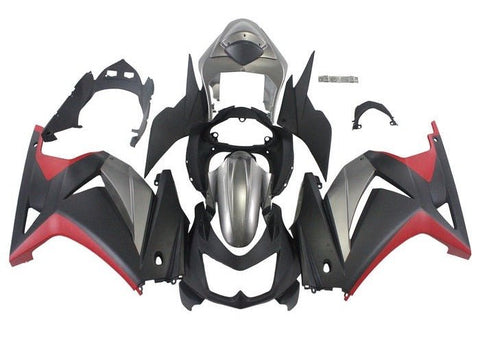 Kawasaki Ninja 250R Fairings (2008-2013) Matte Black, Silver, Red at KingsMotorcycleFairings.com