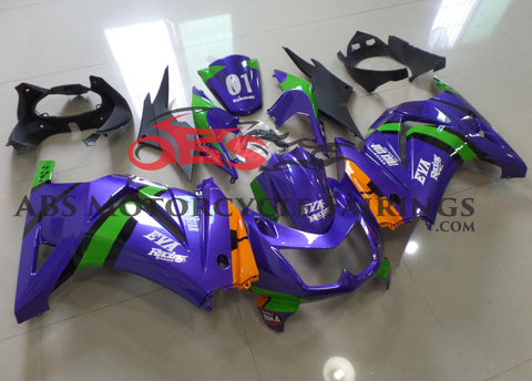 Kawasaki Ninja 250R Fairings (2008-2013) Purple, Green, Orange, Eva at KingsMotorcycleFairings.com