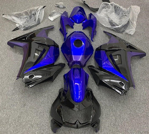 Kawasaki Ninja 250R Fairing set (2008-2013) Black, Blue, Purple at KingsMotorcycleFairings.com