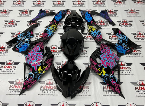Kawasaki Ninja 400 Fairings (2018-2023) Black, Blue, Jinx at KingsMotorcycleFairings.com