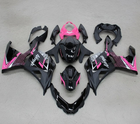 Kawasaki Ninja 400 Fairings (2018-2023) Black, Pink, White, Silver at KingsMotorcycleFairings.com