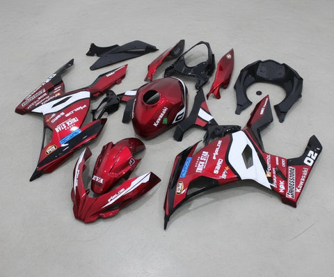 Kawasaki Ninja 400 Fairings (2018-2023) Candy Red Trick Star at KingsMotorcycleFairings.com