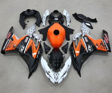 Kawasaki Ninja 400 Fairings (2018-2023) Orange, Black, White at KingsMotorcycleFairings.com