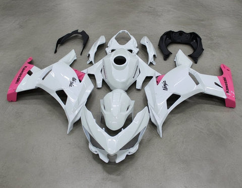 Kawasaki Ninja 400 Fairings (2018-2023) Pearl White, Pink at KingsMotorcycleFairings.com