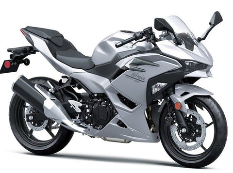 Kawasaki Ninja 500 Fairings (2024-2025) Silver Gloss at KingsMotorcycleFairings.com