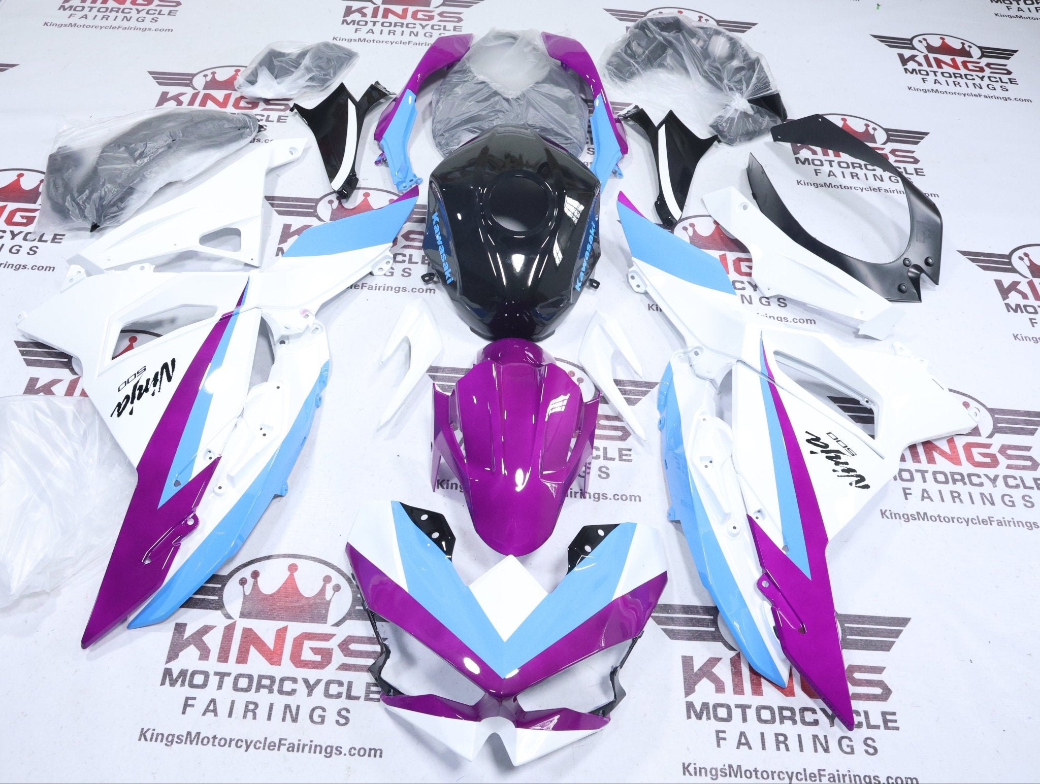 Kawasaki Ninja フルカウルセット ホワイト パープル Kawasaki ZX6R