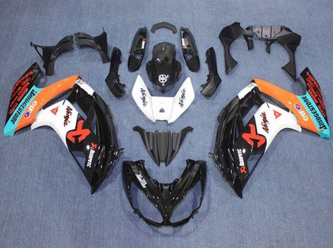 Kawasaki Ninja 650 Fairings (2012-2016) Black, White, Orange, Blue at KingsMotorcycleFairings.com