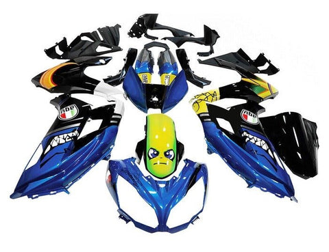 Kawasaki Ninja 650 Fairings (2012-2016) Blue, Shark Teeth at KingsMotorcycleFairings.com
