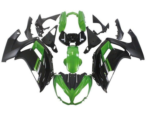 Kawasaki Ninja 650 Fairings (2012-2016) Green, Black, Gray at KingsMotorcycleFairings.com
