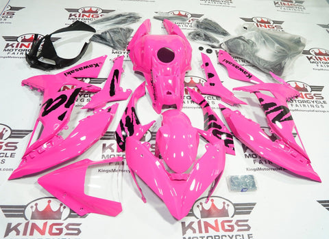 Kawasaki Ninja 650 Fairings (2017-2019) Pink, Black at KingsMotorcycleFairings.com