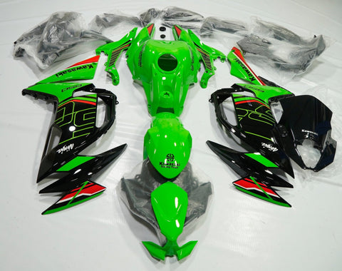Kawasaki Ninja 650 Fairings (2020-2025) Green, Black, Red from KingsMotorcycleFairings.com