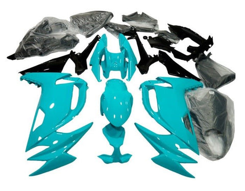 Kawasaki Ninja 650 Fairings (2020-2025) Light Blue, Black at KingsMotorcycleFairings.com
