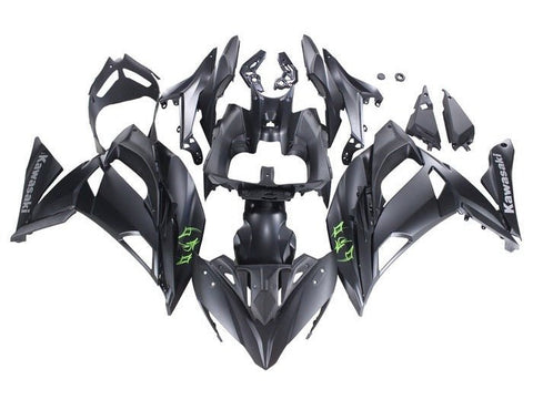 Kawasaki Ninja 650 Fairings (2020-2025) Matte Black, Green, Gray at KingsMotorcycleFairings.com