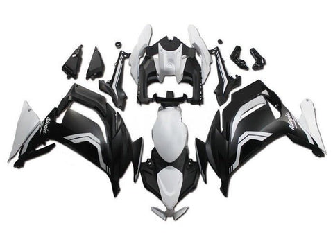 Kawasaki Ninja 650 Fairings (2020-2025) Matte Black, Matte White at KingsMotorcycleFairings.com