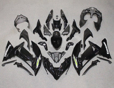 Kawasaki Ninja 650R Fairings (2017-2019) Black, White, Green at KingsMotorcycleFairings.com