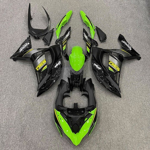 Kawasaki Ninja 650R Fairings (2017-2019) Green, Black, Yellow at KingsMotorcycleFairings.com