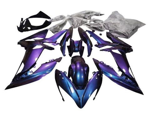 Kawasaki Ninja 650R Fairings (2017-2019) Purple, Blue Chameleon at KingsMotorcycleFairings.com