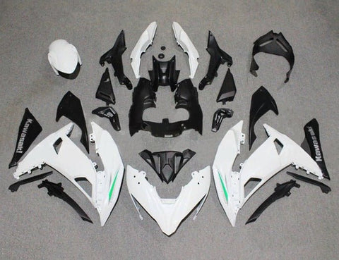 Kawasaki Ninja 650R Fairings (2017-2019) White, Green, Black, Gray at KingsMotorcycleFairings.com
